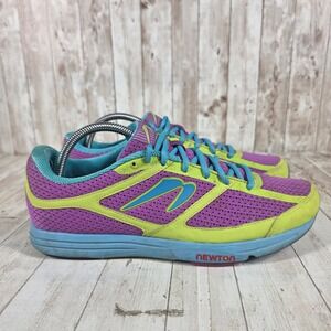 Newton Running Distance Elite Purple Lime Green Blue Mens 10.5 004413 Sneakers